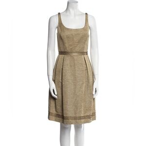 Elegant Carmen Mark Volvo Gold Cocktail Dress New Without Tags